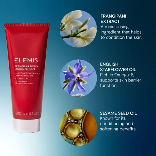 Frangipani Monoi Shower Cream 200ml Image 3