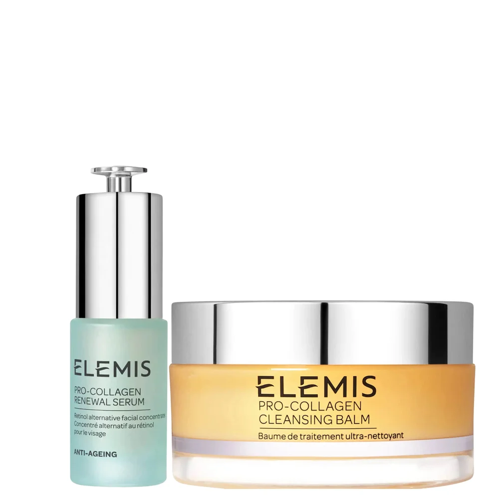 Elemis Power of Pro-Collagen Duo: Pro-Collagen Renewal Serum 15ml and Cleansing Balm 100g Image 1