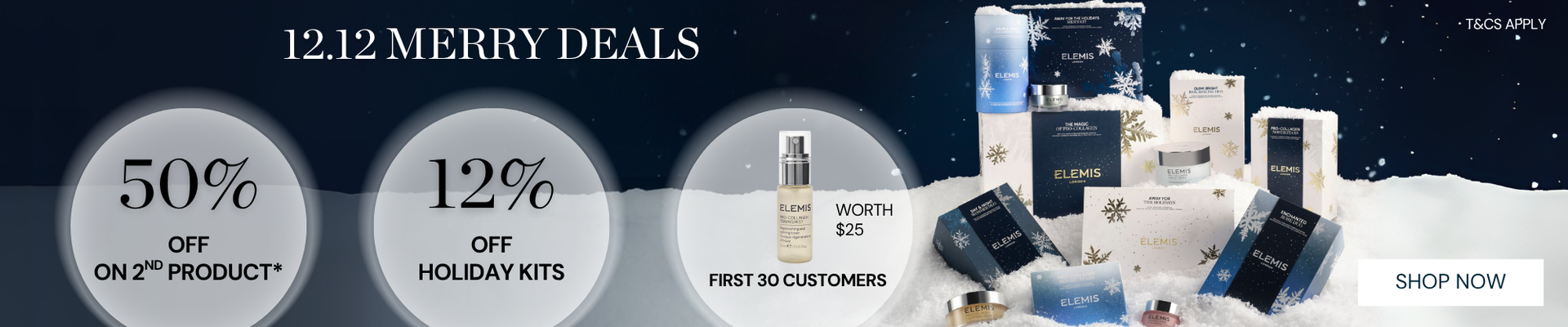 From 11–16 December, immerse yourself in the spirit of the season with 12% off Holiday Kits and 50% off your second item (excluding Holiday Kits).*